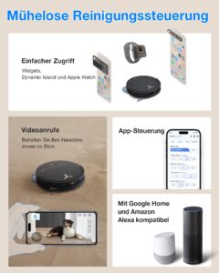 ECOVACS T50 PRO Omni Gen3 Saugroboter mit Wischfunktion, 25.000 Pa Saugkraft und 81 mm Bauhöhe - Image 9