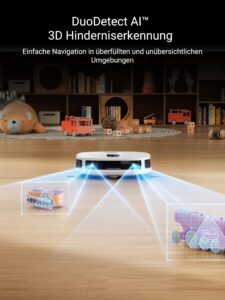 EUREKA J12 Ultra Saugroboter mit Wischfunktion, 5.000 Pa, Dual-LiDAR und automatischer Wasch- und Trocknungsfunktion – Bild 2