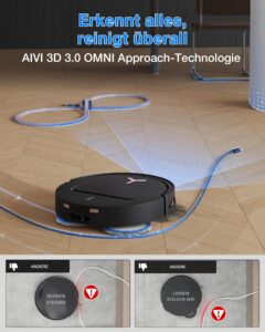 ECOVACS T50 PRO Omni Gen3 Saugroboter mit Wischfunktion, 25.000 Pa Saugkraft und 81 mm Bauhöhe - Image 7