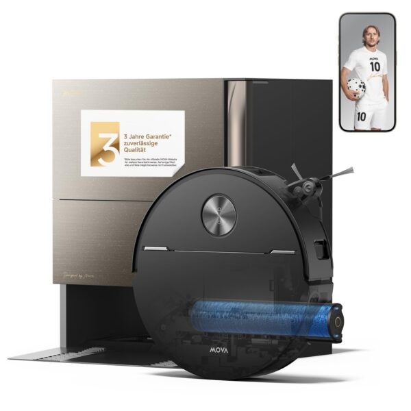 MOVA Z70 Ultra Roller Complete Saugroboter mit flexibler Bürstenverlängerung