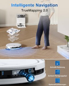 ECOVACS DEEBOT T50 Omni Saugroboter mit Wischfunktion, 15.000 Pa, ZeroTangle 2.0 und All-in-One Station - Image 8