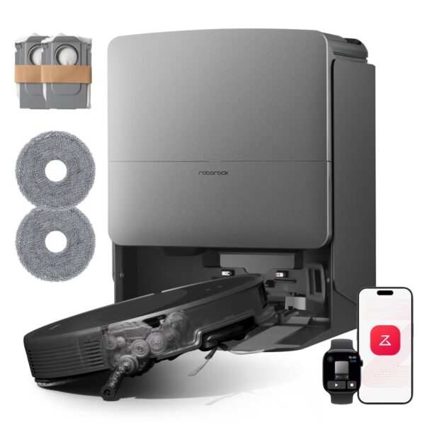 roborock Saros 20 Set Saugroboter mit Wischfunktion und anhebbarem Wischmopp