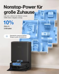 ECOVACS T90 PRO Omni Saugroboter mit Wischfunktion, 30.000 Pa Saugkraft und PowerBoost – Bild 5