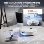 roborock Qrevo EdgeT Saugroboter mit Wischfunktion und 18.500 Pa Saugkraft - Image 8