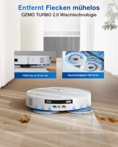 ECOVACS DEEBOT T50 Omni Saugroboter mit Wischfunktion, 15.000 Pa, ZeroTangle 2.0 und All-in-One Station - Image 7