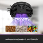 EUREKA E20 Evo Plus Saugroboter mit Wischfunktion, 10.000 Pa, Selbstentleerung und Anti-Wickel-System – Bild 2