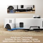 MOVA Z60 Ultra Roller SA Saugroboter mit 26.000 Pa Saugkraft, Weiß – Bild 5
