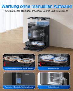 ECOVACS T50 PRO Omni Gen3 Saugroboter mit Wischfunktion, 25.000 Pa Saugkraft und 81 mm Bauhöhe - Image 5