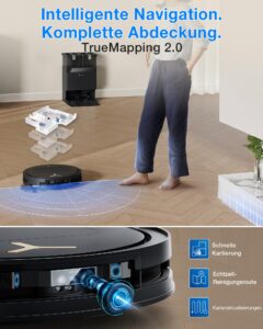 ECOVACS T50 PRO Omni Gen3 Saugroboter mit Wischfunktion, 25.000 Pa Saugkraft und 81 mm Bauhöhe - Image 8