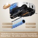 MOVA Z60 Ultra Roller SA Saugroboter mit 26.000 Pa Saugkraft, Weiß – Bild 3